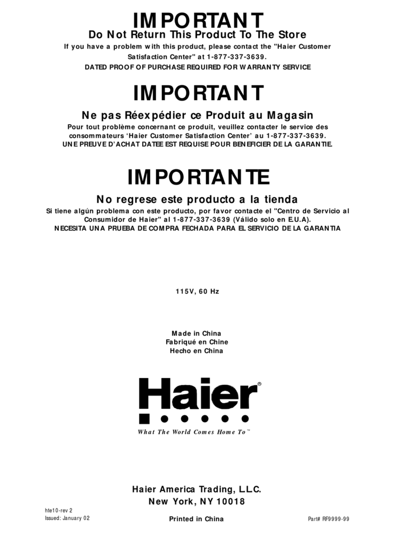 Haier HRF08WNA manual