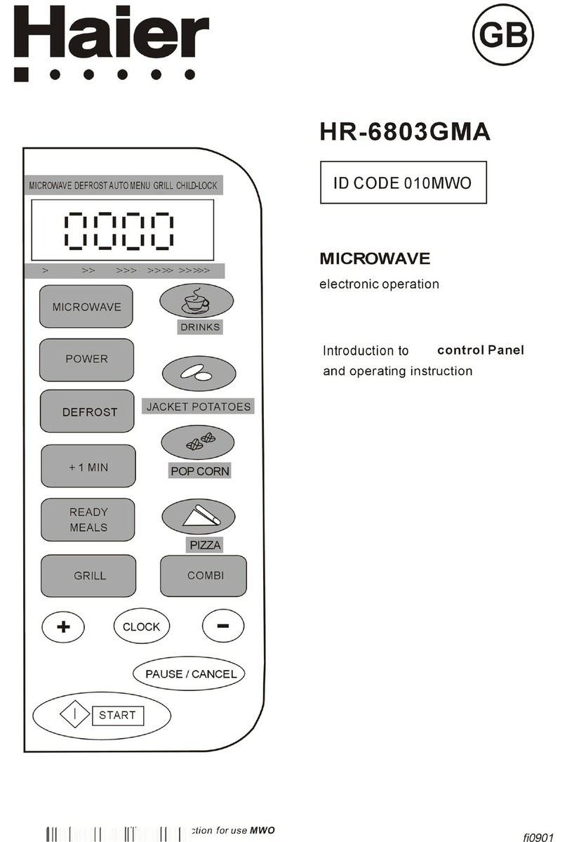 Haier HR-6803GMA User manual