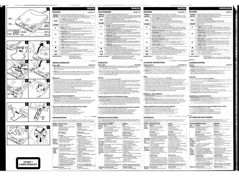 Magnavox AZ6831 - Cd Portable User manual