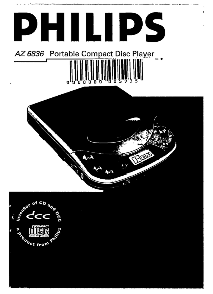 Philips AZ6836 - Cd Portable User manual