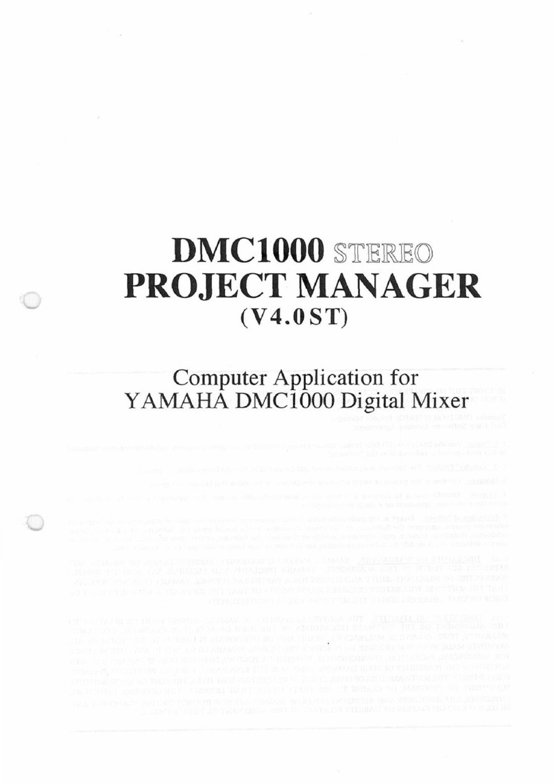 Yamaha DMC1000 User manual