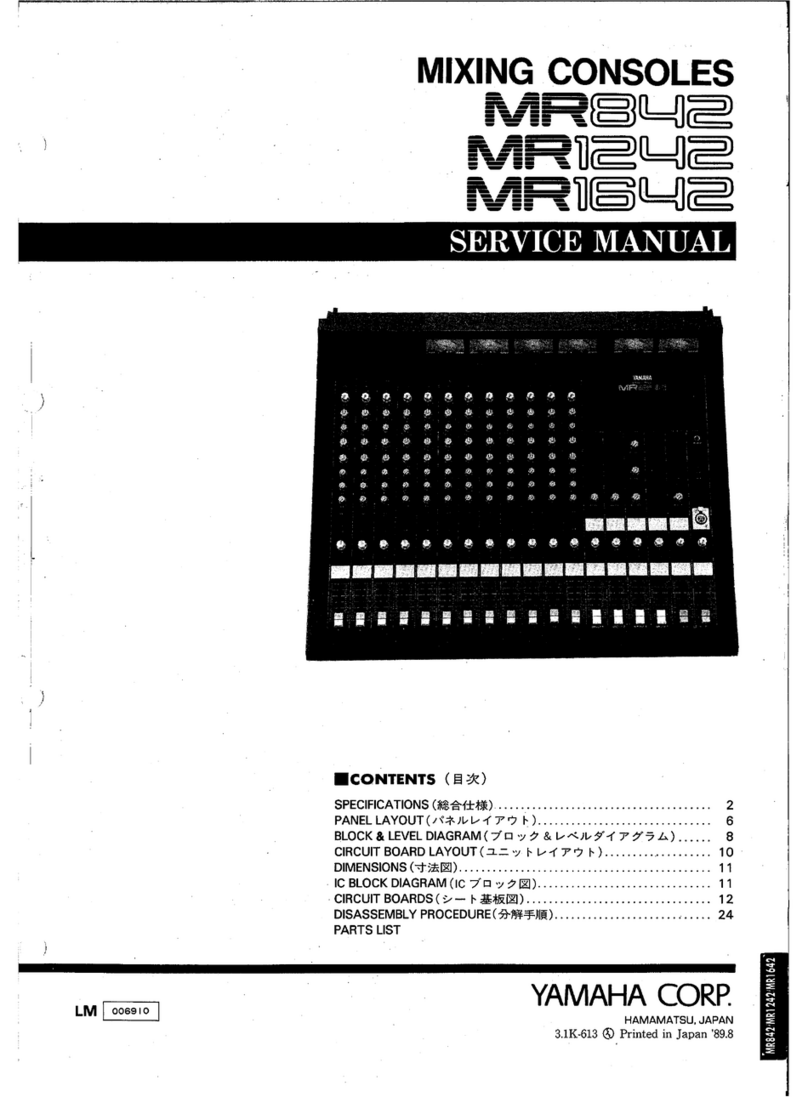 Yamaha MR1642 User manual