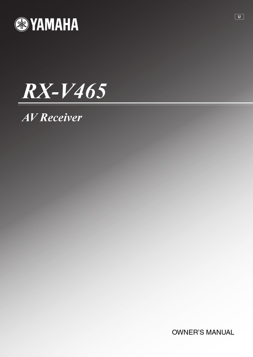 Yamaha RX-V465BL owner's manual