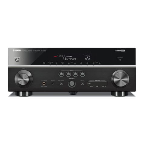 Yamaha RX-A800 Quick reference guide