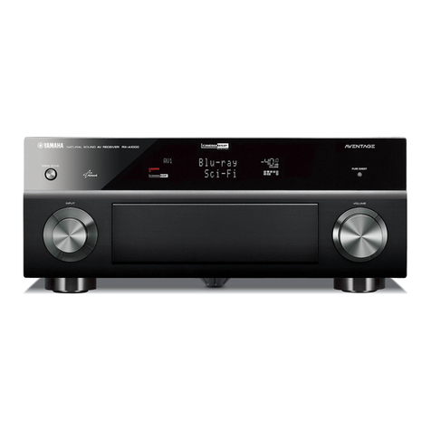 Yamaha RX-A1000 Quick reference guide