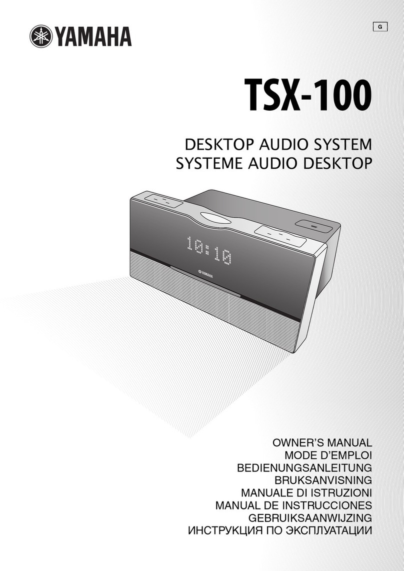 Yamaha TSX-10 User manual