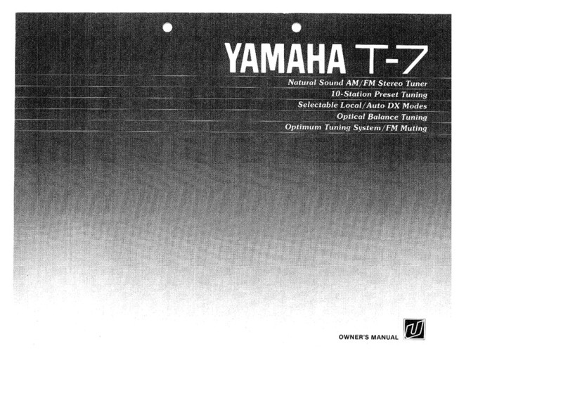 Yamaha T-7 User manual