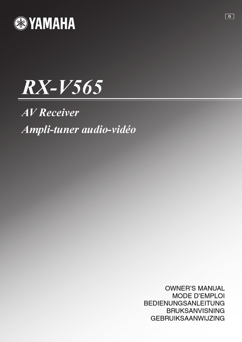 Yamaha RX-V565BL User manual