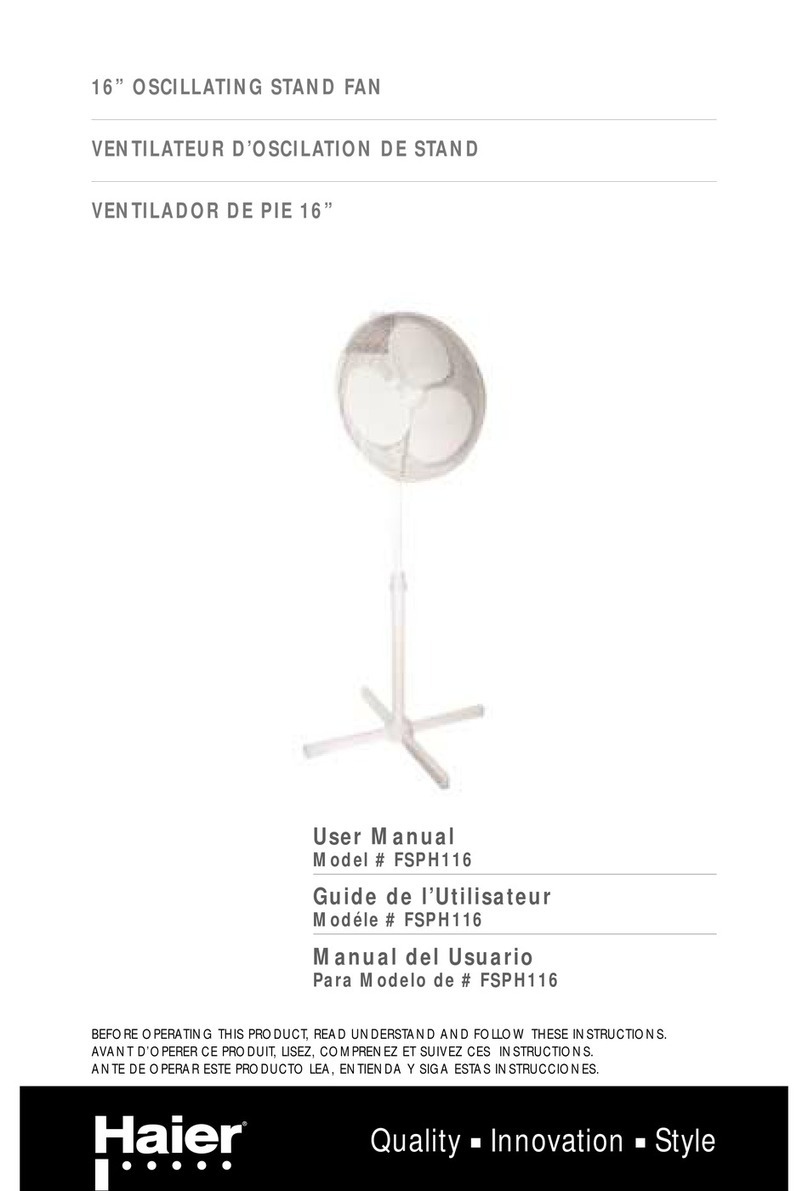 Haier FSPH116 - 01-05 User manual