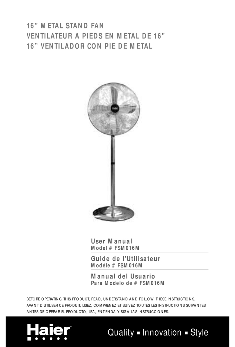 Haier FSM016M - 10-04 user manual Haier FSM016M - 10-04 user manual
