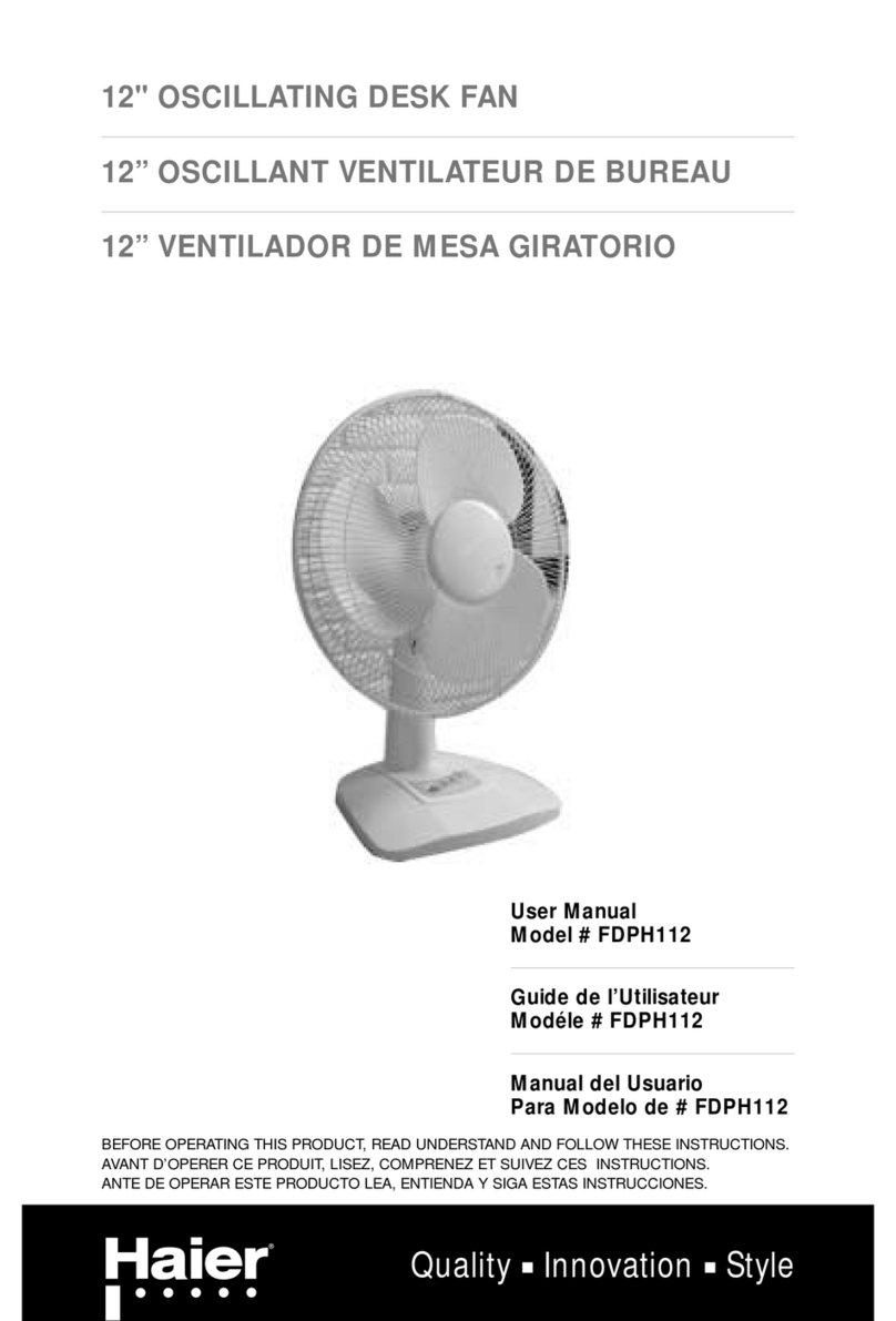 Haier FDPH112 user manual