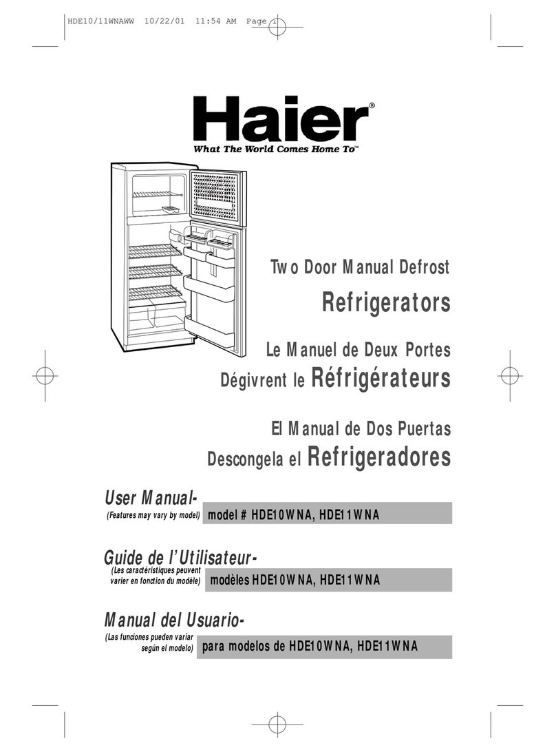 Haier HDE10WNA - 02-01 user manual