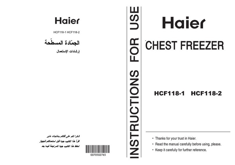 Haier HCF118-1 Instructions for use