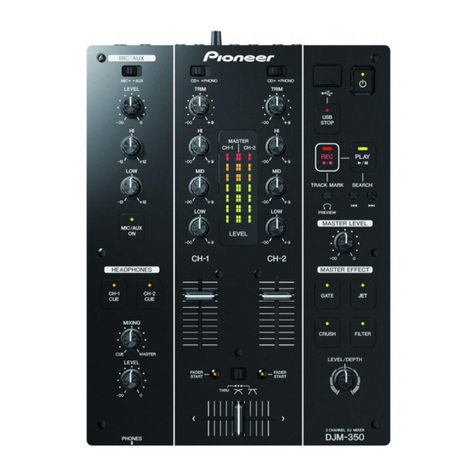 Pioneer DJM-350 operating instructions