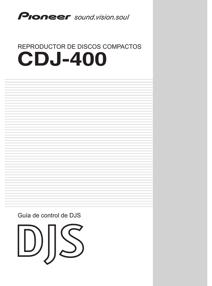 Pioneer CDJ-400 - Cd/Media Player Parts list manual