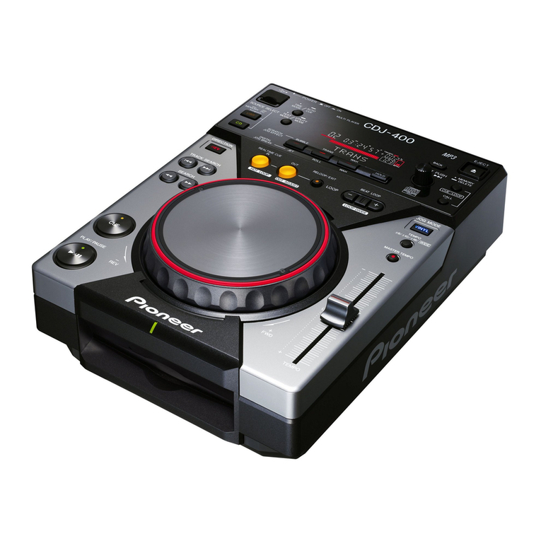 Pioneer CDJ-400 - Cd/Media Player User manual