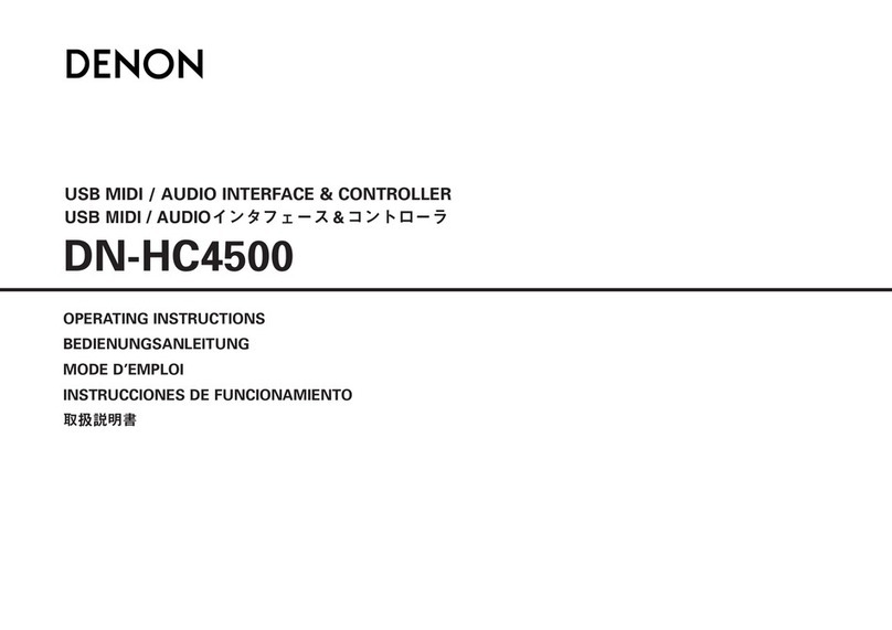 Denon DN-HC4500 - DJ Mixer USB Controller User manual