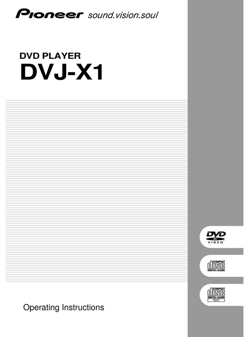 Pioneer DVJ-X1 - Professional DVD Turntable User manual