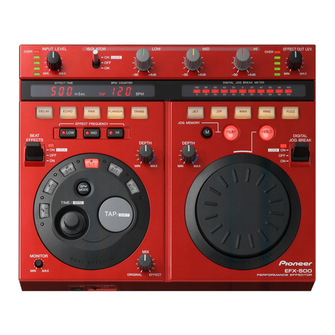 Pioneer EFX 500 - Dj Effector operating instructions