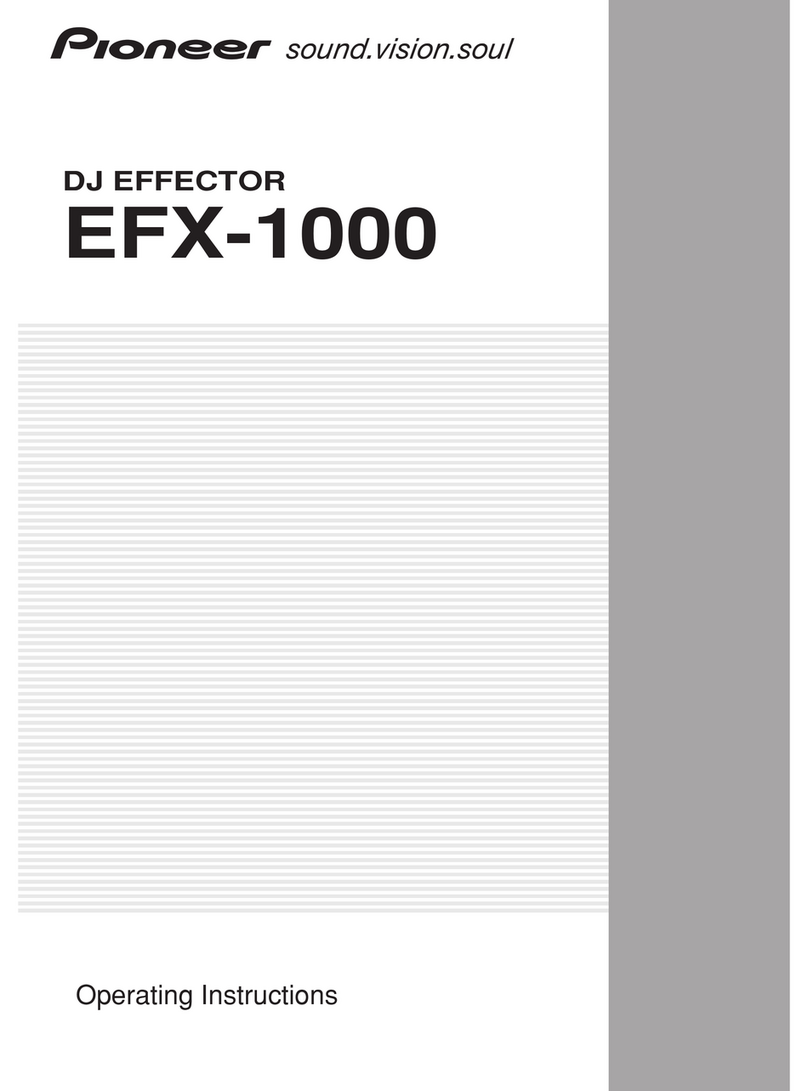 Pioneer EFX 1000 - Dj Effector 24 Bit operating instructions