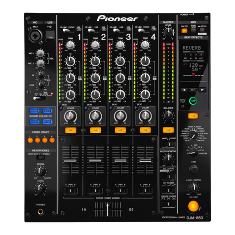 Pioneer DJM-850 operating instructions