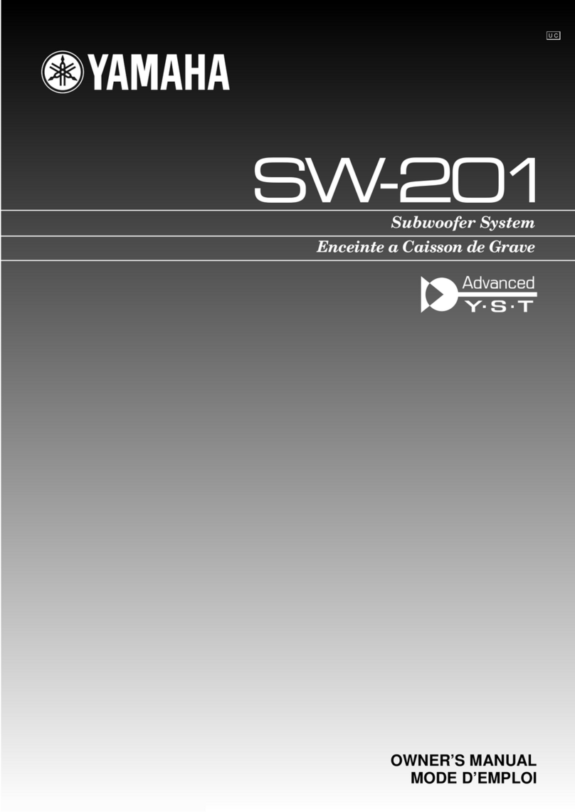 Yamaha SW-201 User manual