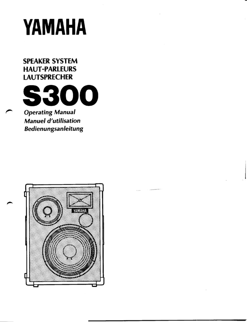 Yamaha S300 User manual
