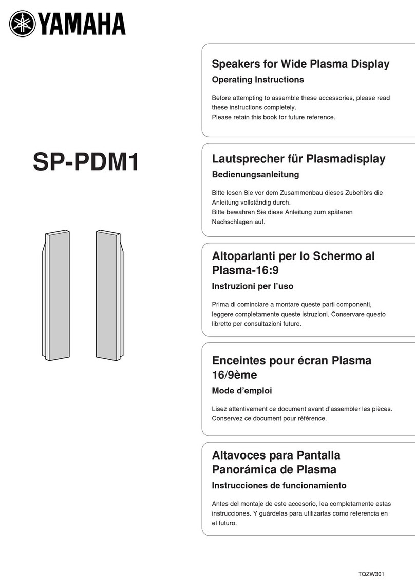 Yamaha SP-PDM1 operating instructions