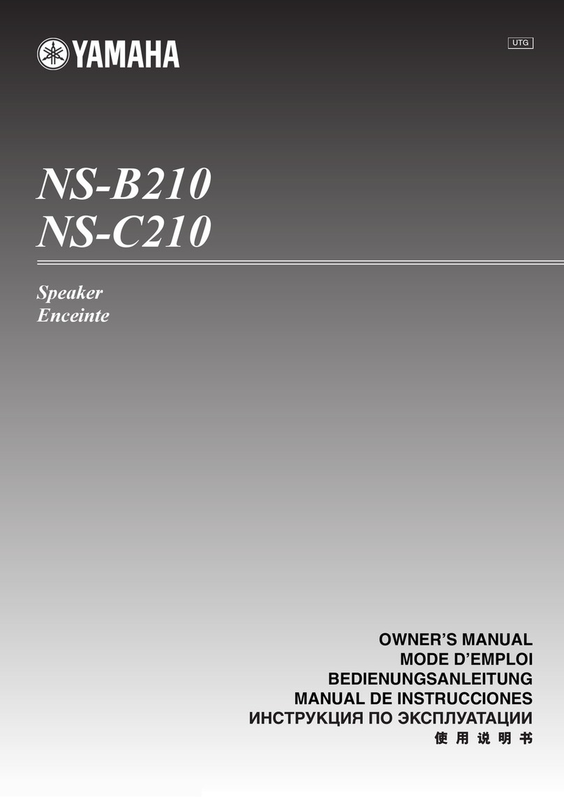 Yamaha NS-B210 owner's manual Yamaha NS-B210 owner's manual