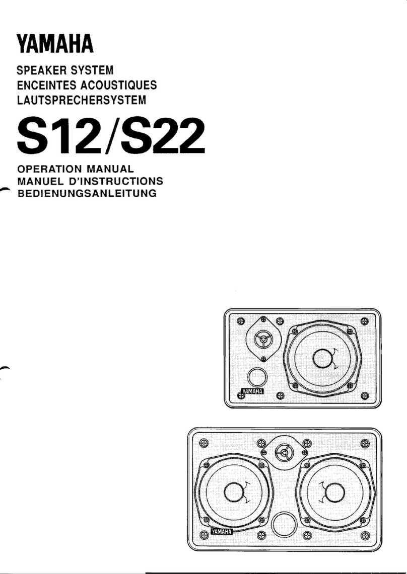 Yamaha S12 User manual Yamaha S12 User manual