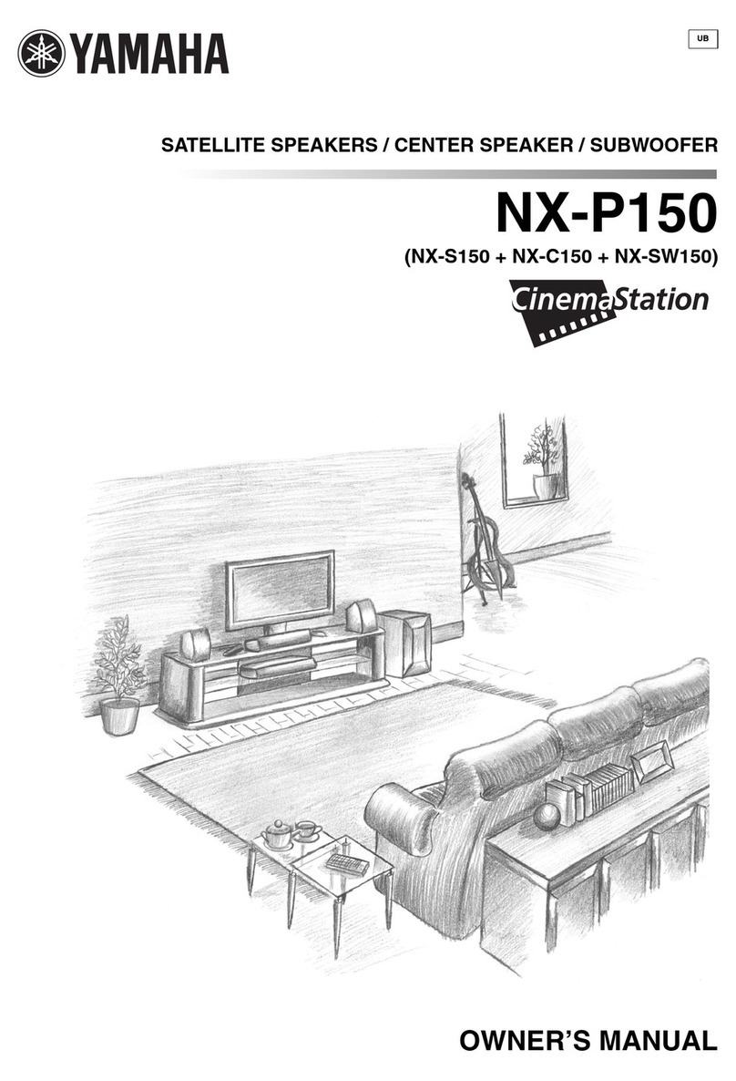 Yamaha CinemaStation NX-P150 User manual