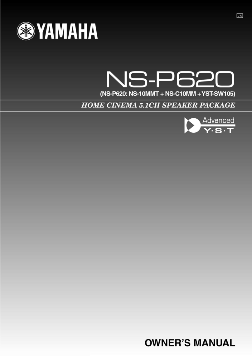 Yamaha NS-P620 owner's manual