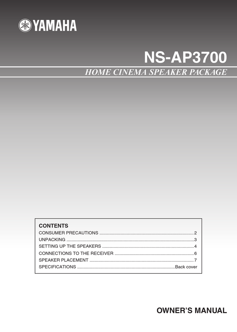 Yamaha NS-AP3700 User manual