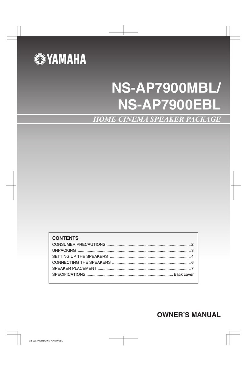 Yamaha NS-AP7900EBL User manual