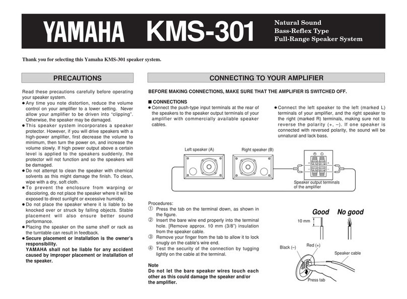 Yamaha KMS-301 User manual