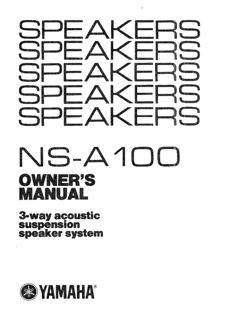 Yamaha NS-A100 User manual