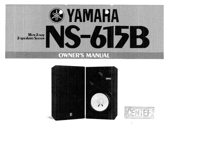 Yamaha NS-615 User manual Yamaha NS-615 User manual