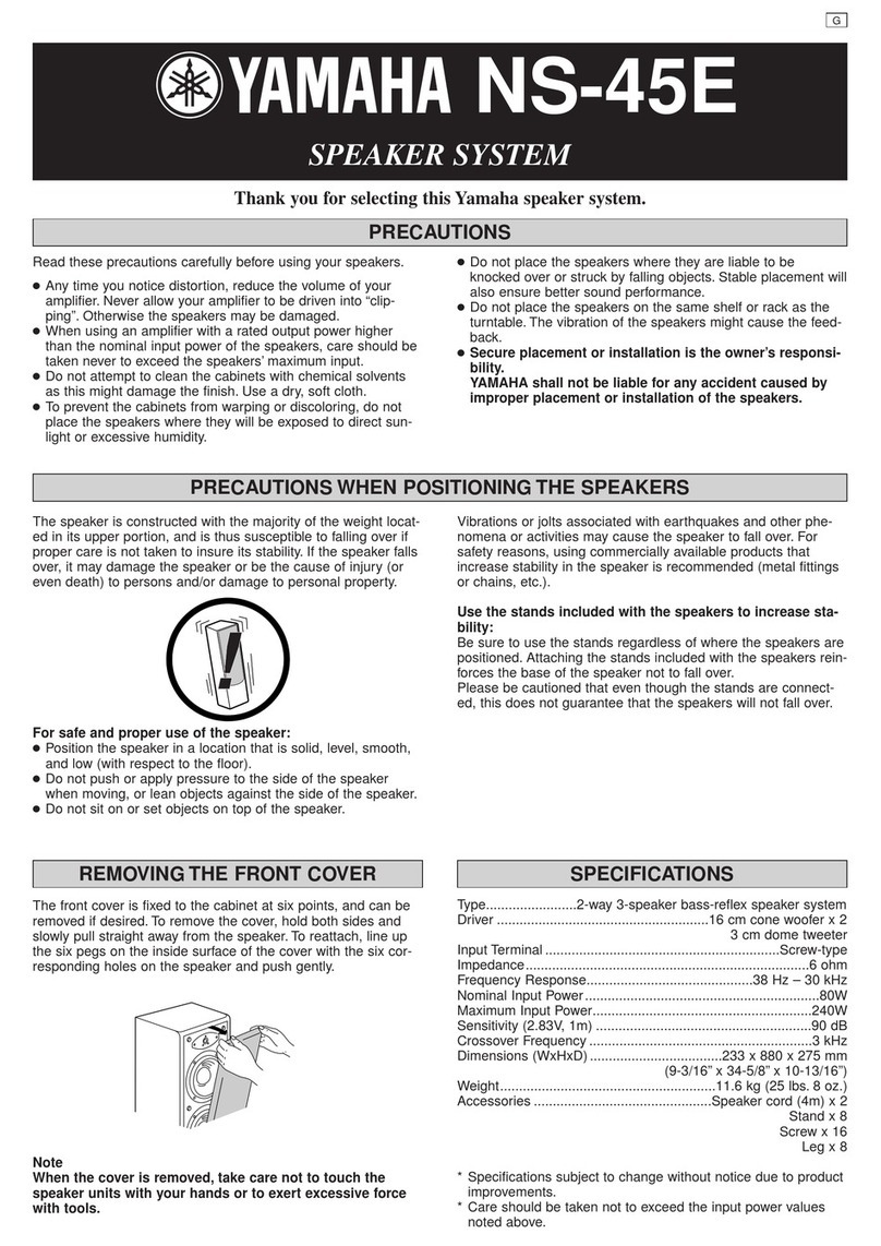 Yamaha NS-45E User manual