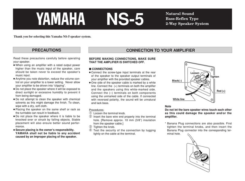 Yamaha NS-5 user guide