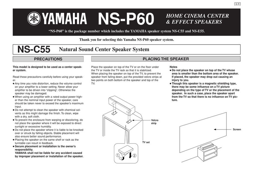 Yamaha NS-C55 User manual