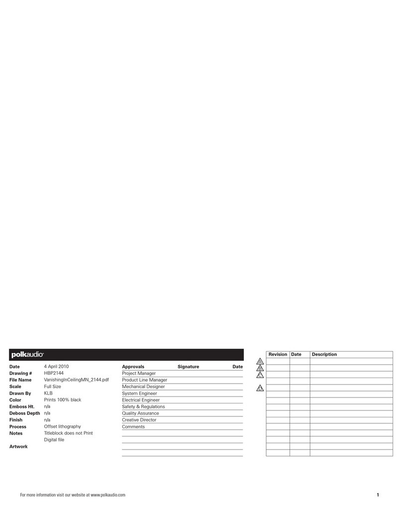 Polk Audio NS-ICS600 User manual