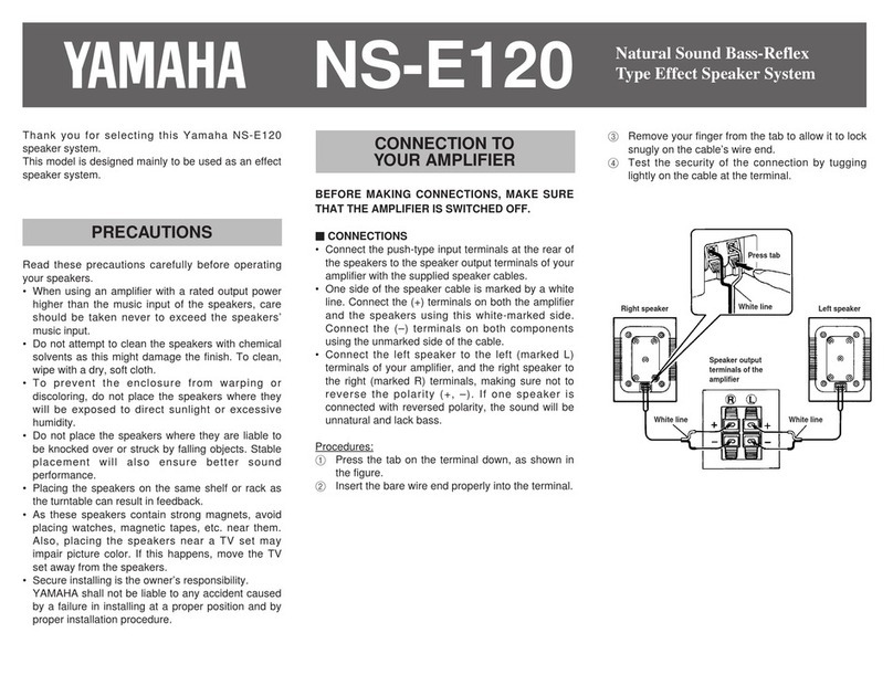 Yamaha NS-E120 User manual