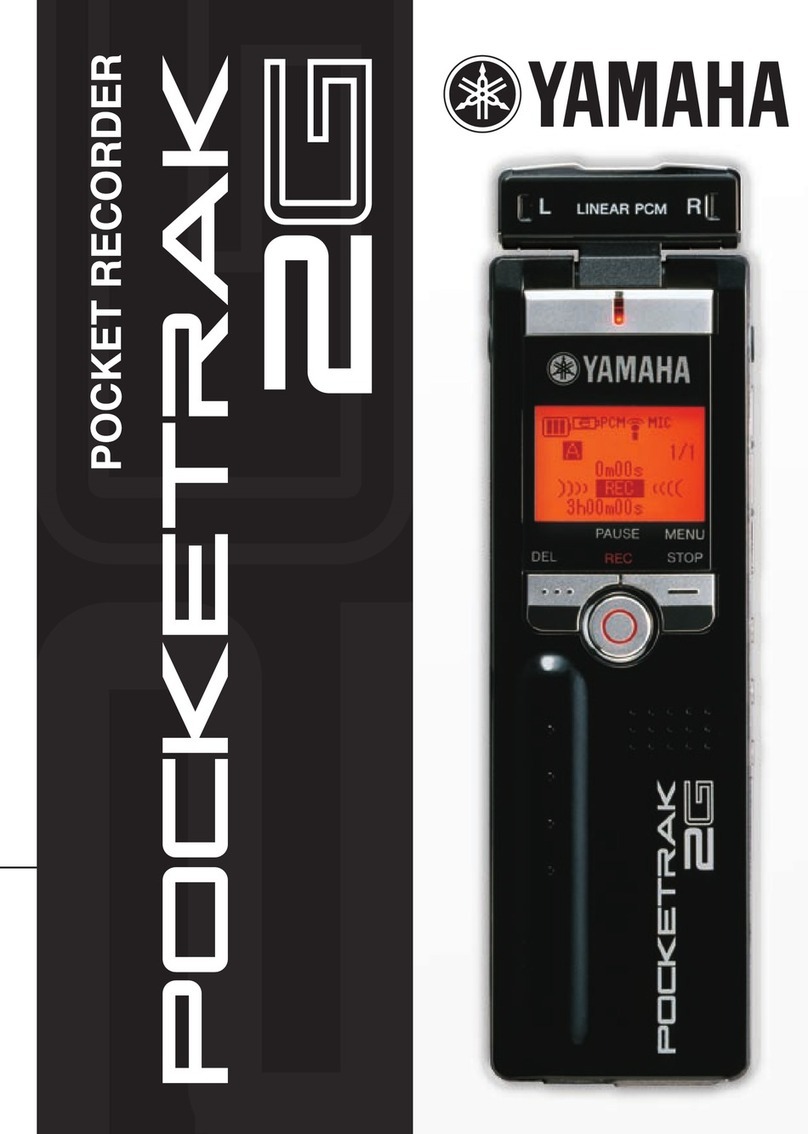 Yamaha POCKETRAK 2G - 2 GB Digital Player Brochure & specs