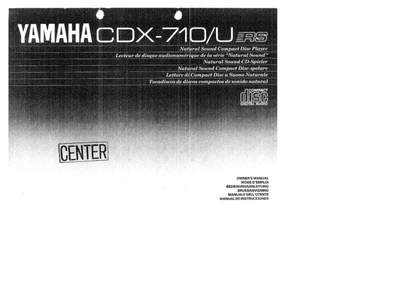 Yamaha CDX-710 User manual
