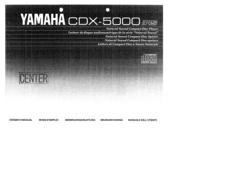 Yamaha CDX-5000 User manual