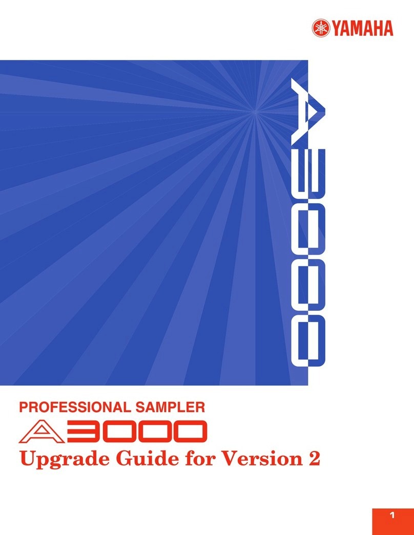 Yamaha A3000 Installation and operation manual