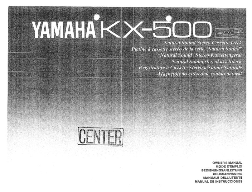 Yamaha KX-500 owner's manual