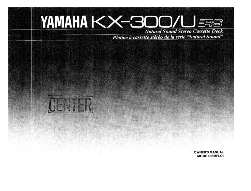Yamaha KX-300U User manual Yamaha KX-300U User manual