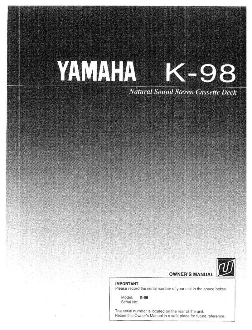 Yamaha K-98 User manual