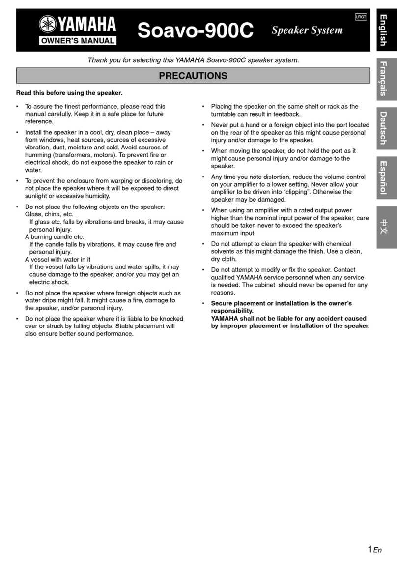 Yamaha Soavo-900C User manual